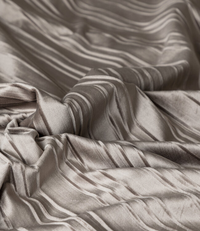 Fluwelen voering taupe/grijs 240 x 200/220