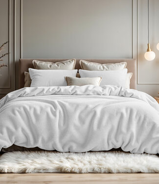 Sleeptime Teddy-katoen wit 240 x 200/220