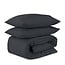 Linnick DD getuftetes Anthrazit, gewaschen, 240 × 200/220 - Bettbezug