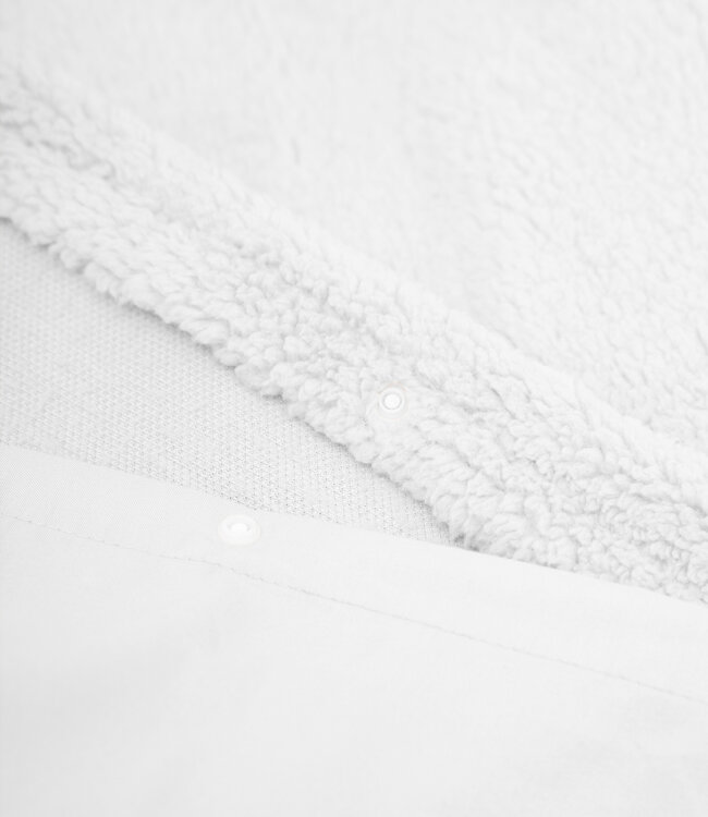 Teddy-katoen wit 240 x 200/220