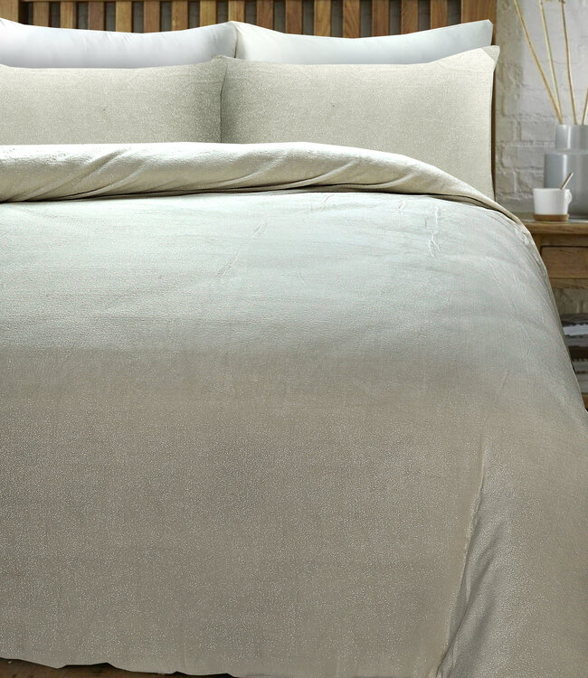 Glamour flanel deco-folie crème 240 x 200/220