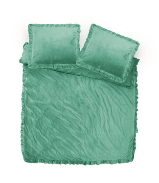 Sleeptime Fluwelen Ruches Groen 240 x 220