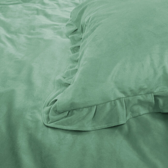 Sleeptime Samtrüschen Grün 240 × 220 - Bettbezug