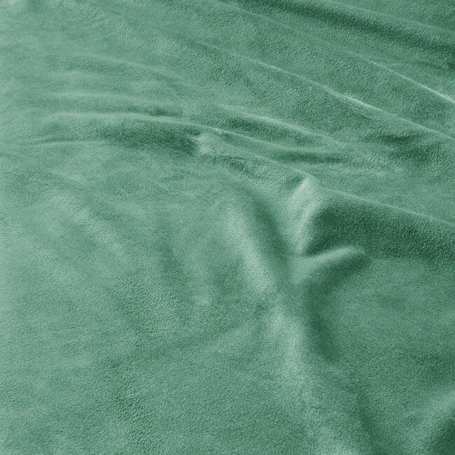 Sleeptime Velvet Ruffles Green 240 × 220 - Duvet Cover
