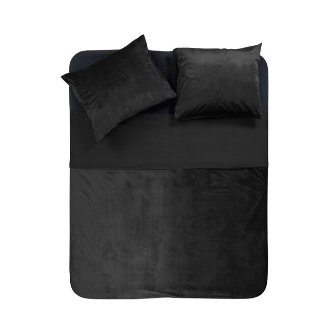 Sleeptime Velvet trim black 240 × 220 - Duvet Cover