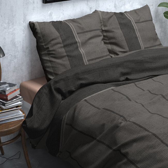 Flanellen Kees taupe 240 x 220