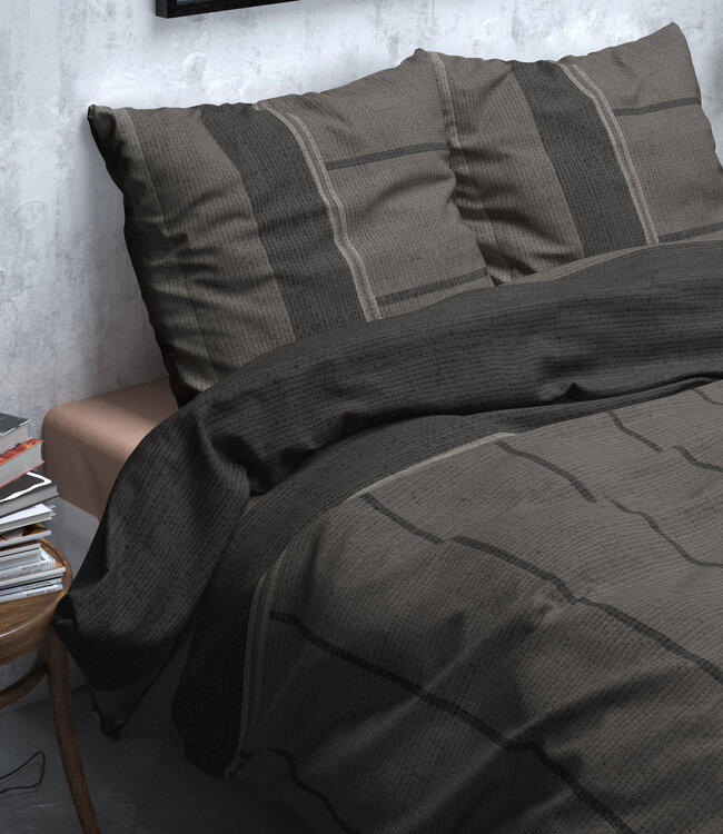 Flanellen Kees taupe 240 x 220