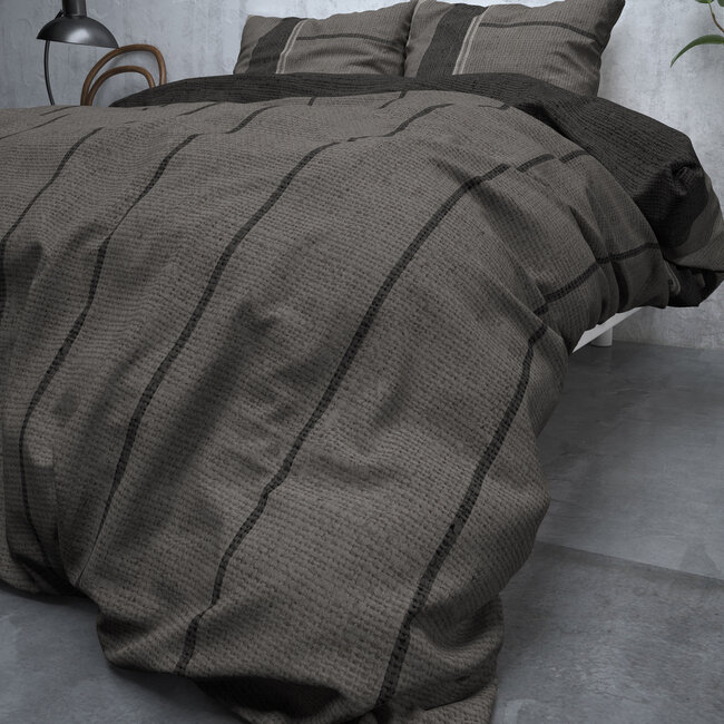 Flanellen Kees taupe 240 x 220