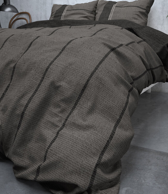 Flanellen Kees taupe 240 x 220