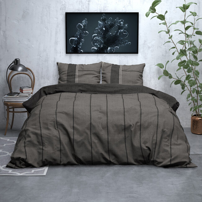 Flanellen Kees taupe 240 x 220