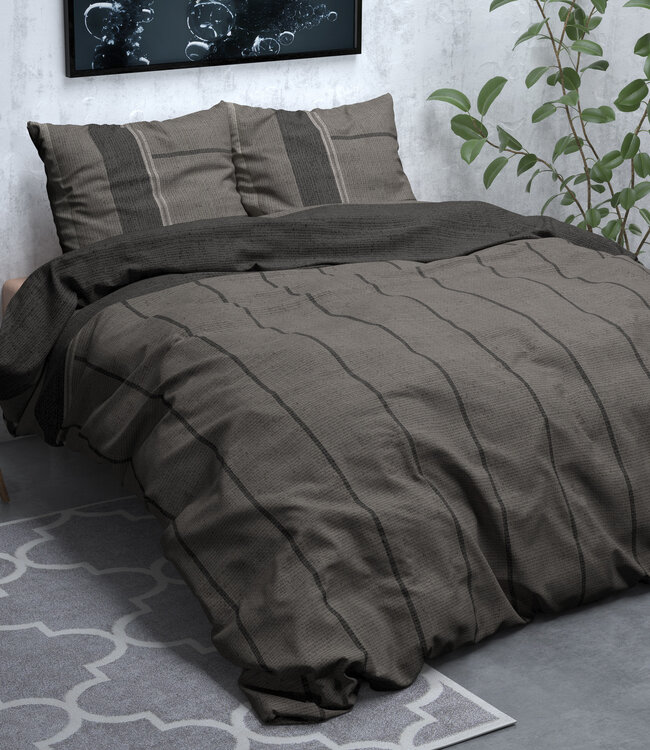 Flanellen Kees taupe 240 x 220