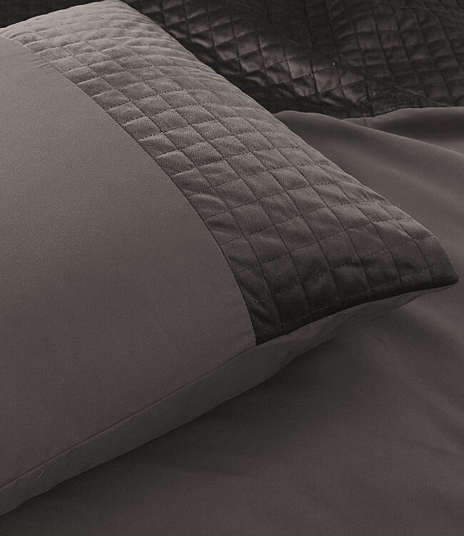 Fluwelen band taupe 240 x 220 cm