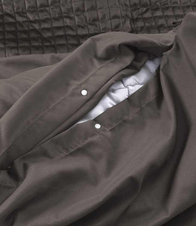 Fluwelen band taupe 240 x 220 cm