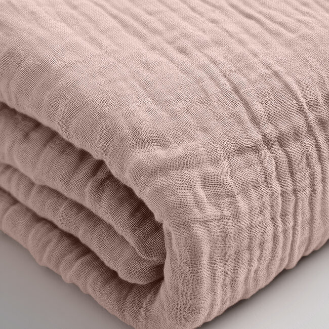 Mousseline blushroze 160 x 200 + 30