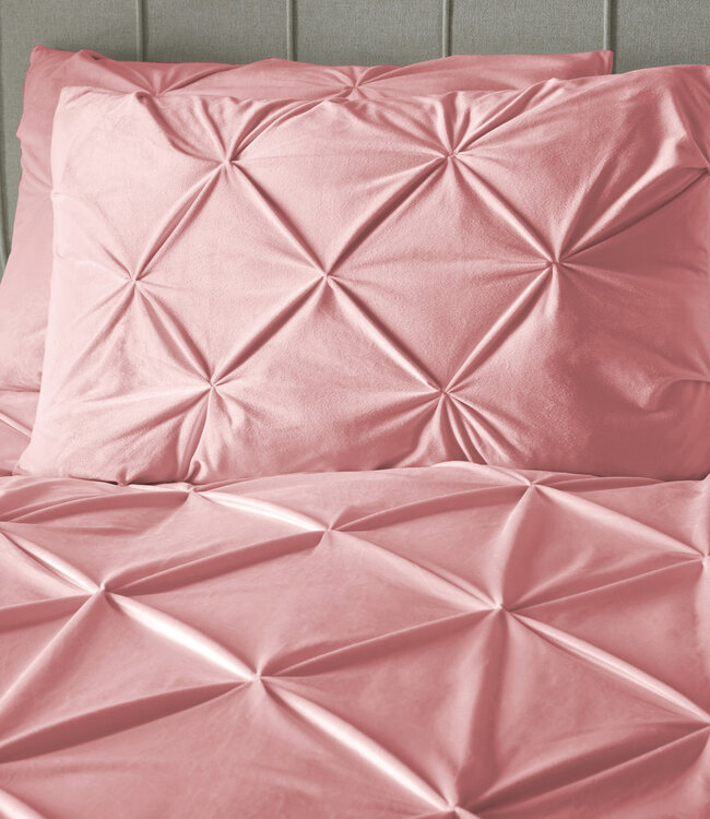 Fluwelen Pintuck Roze 200 x 200/220