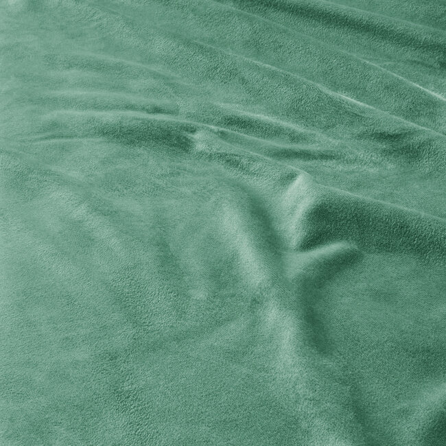 Sleeptime Velvet Ruffles Green 200 × 220 - Duvet Cover