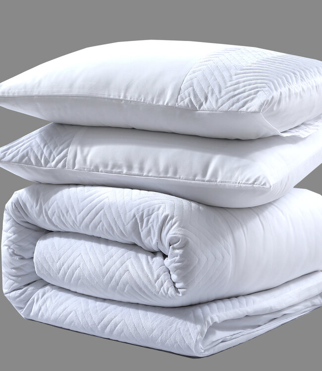 DD Fluweel Crossline wit 200 x 200/220