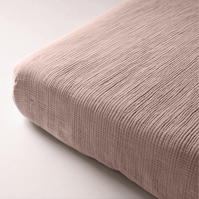 Mousseline blushroze 160 x 200 + 30