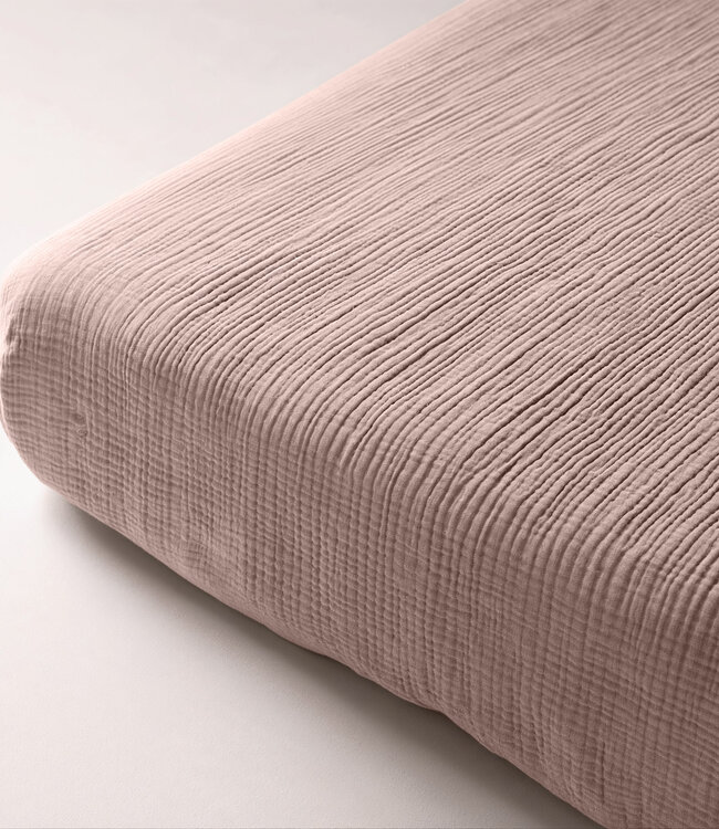 Mousseline blushroze 160 x 200 + 30