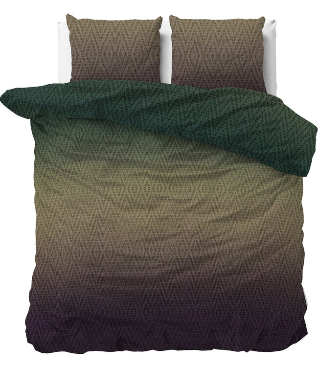 Warme gebreide deken bruin 200 x 200/220