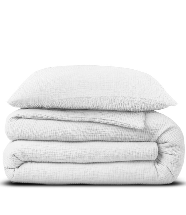 Mousseline wit 140 x 220