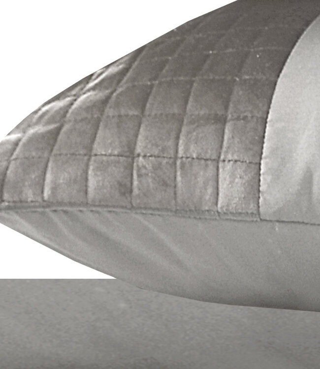 Velvet Band slopen 2 stuks zand/grijs 60 x 70 cm