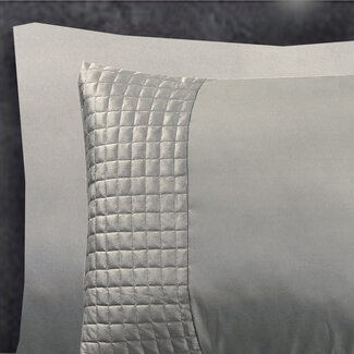 Sleeptime Velvet Band slopen 2 stuks zand/grijs 60 x 70 cm