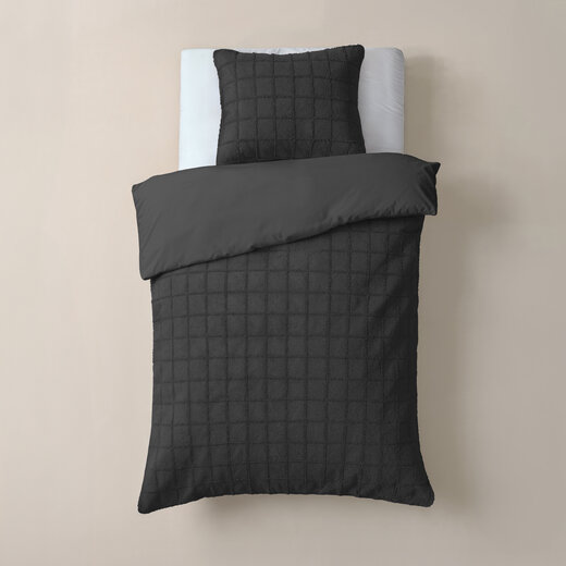 Sleeptime Nepbont geruit zwart 140x200/220
