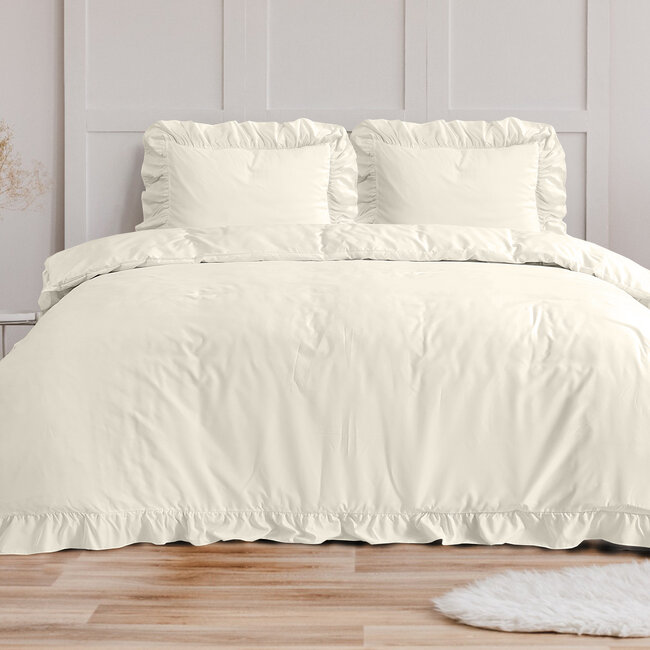 Ruffles crème 200 x 200/220