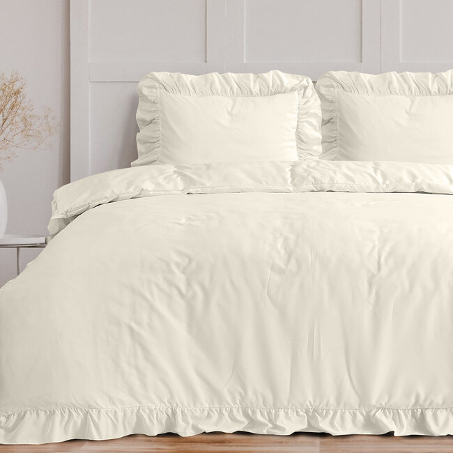Ruffles crème 200 x 200/220