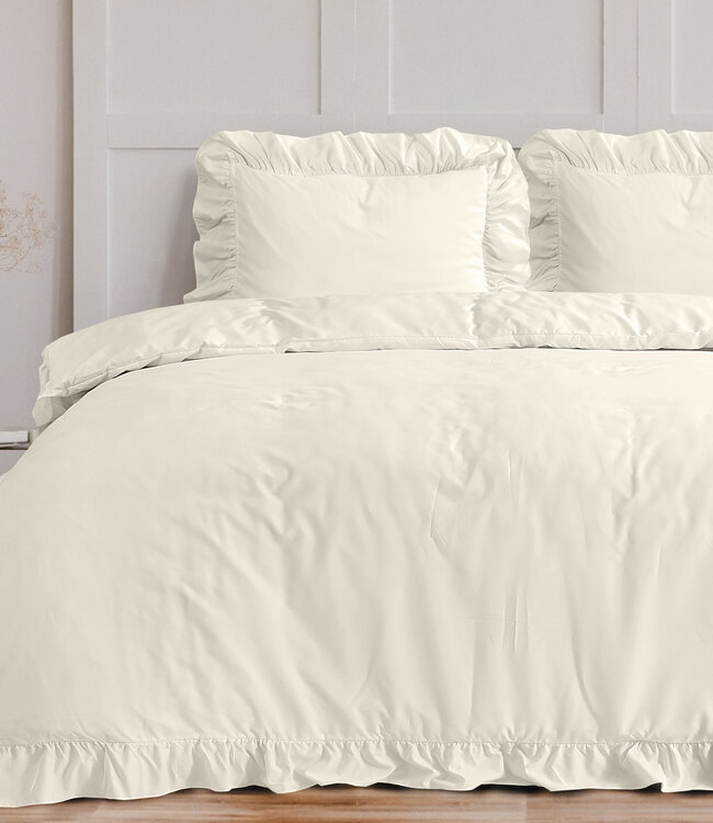 Ruffles crème 200 x 200/220