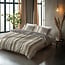 Sleeptime Linear linen Sand 200 × 200/220 - Duvet Cover
