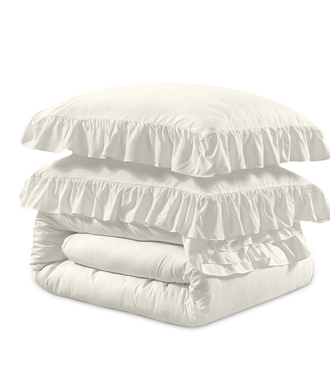 Ruffles crème 200 x 200/220