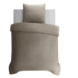 Sleeptime Bladeren 3D Taupe/Grijs 140 x 200/220