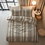 Sleeptime Linear linen Sand 200 × 200/220 - Duvet Cover