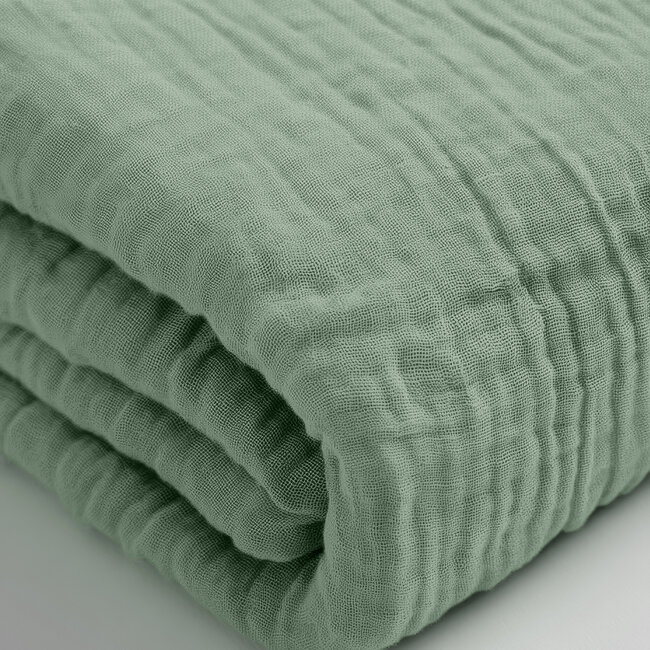 Mousseline groen 140 x 200 + 30