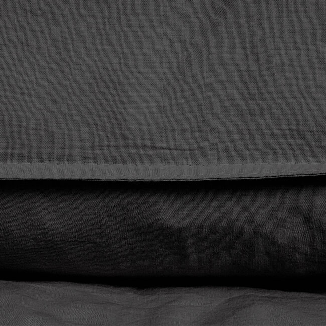 Stonewashed antraciet 140 x 220