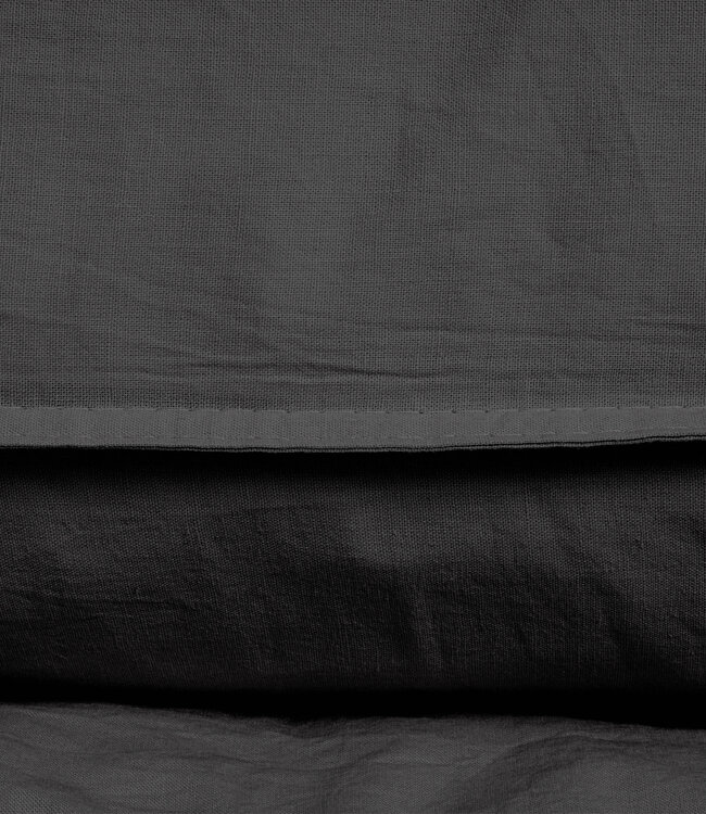 Stonewashed antraciet 140 x 220