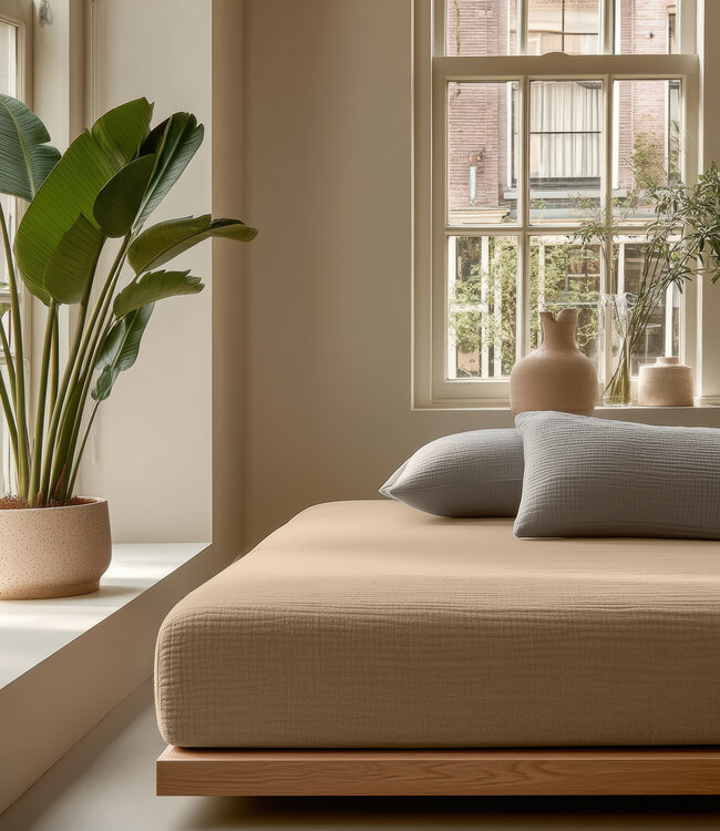 Mousseline nude 140 x 200 + 30