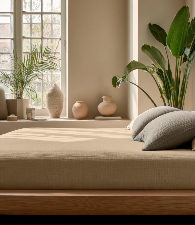 Mousseline nude 140 x 200 + 30