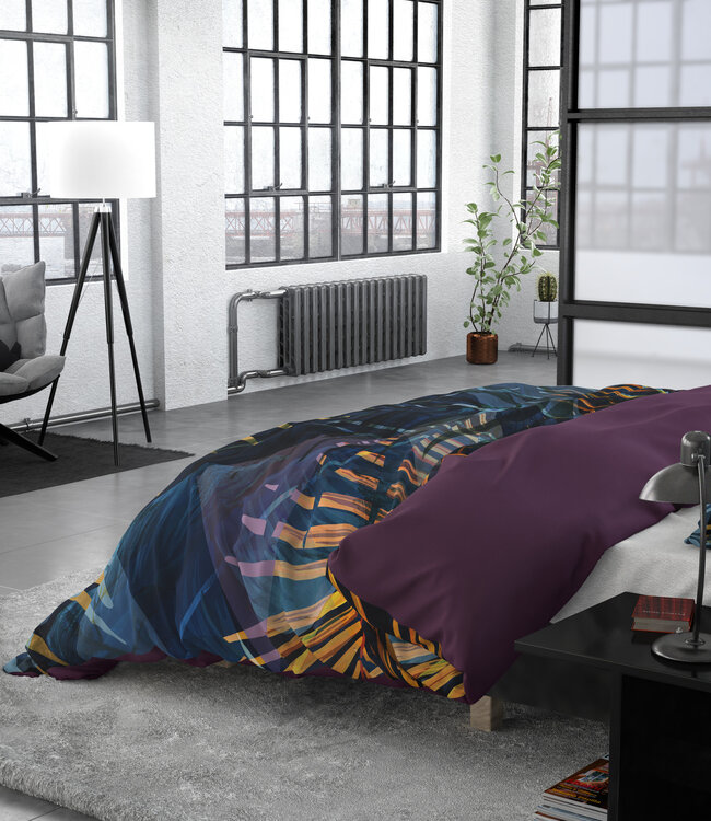 Marina marineblauw 140 x 220