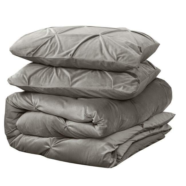 Fluweel pintuck zand 200 x 200/220