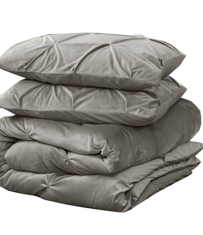 Fluweel pintuck zand 200 x 200/220