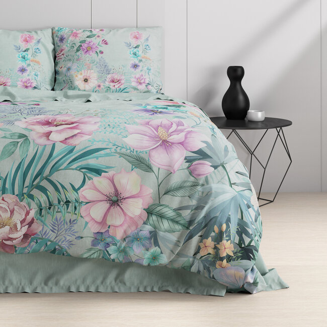 Flore Blauw 200 x 220