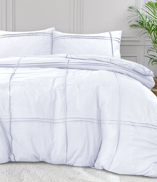 Linnick DD Gewassen getuft wit 200 x 200/220