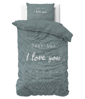Sleeptime I Love Bed groen 140 x 200/220