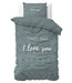 I Love Bed groen 140 x 200/220