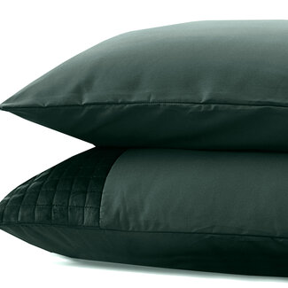 Sleeptime Fluwelen band groen set van 2 slopen 60 x 70 cm