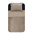 Sleeptime Fluwelen bies Taupe / Grijs 140 x 220