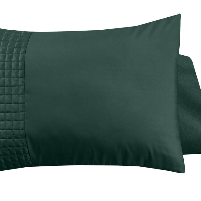 Fluwelen band groen set van 2 slopen 60 x 70 cm